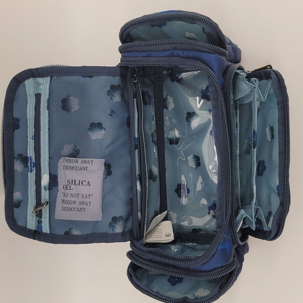 lug 2-Piece Set Trolley And Mini Trolley Cosmetic Cases Shibori Blue - Picture 8 of 8